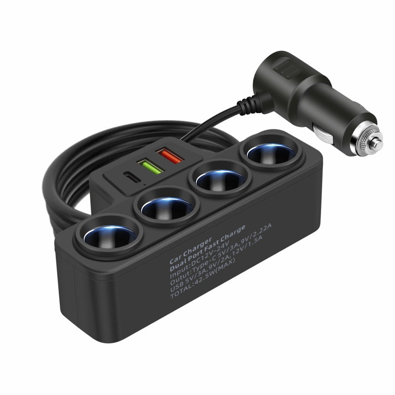 ⏰ Endast nu 50% rabatt!🔥Heta erbjudanden – 7-i-1 cigarettändaradapter – 120 W effekt!⚡