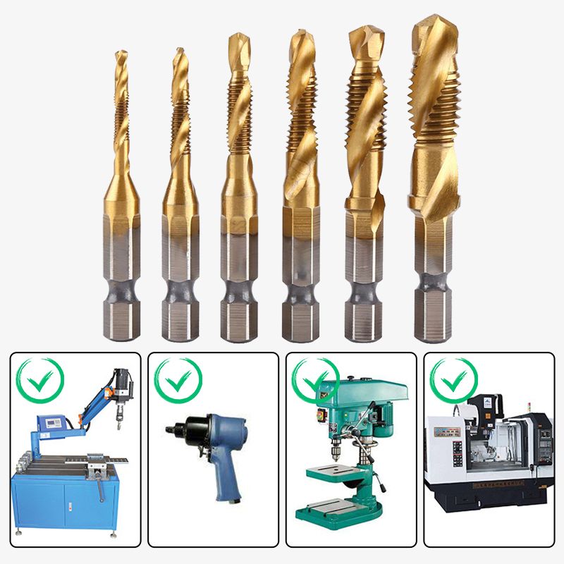 🛠️ 50% RABATT! 🔩 6-delars Multifunktionellt Spiralborrset – Tungdygn, Universal & Perfekt för Ditt Nästa DIY-projekt ✨