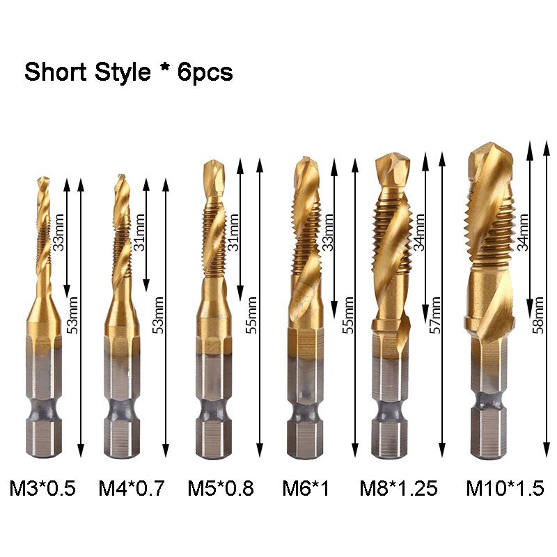 🛠️ 50% RABATT! 🔩 6-delars Multifunktionellt Spiralborrset – Tungdygn, Universal & Perfekt för Ditt Nästa DIY-projekt ✨