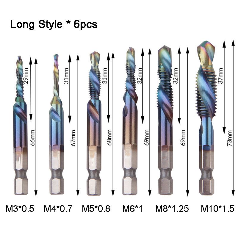 🛠️ 50% RABATT! 🔩 6-delars Multifunktionellt Spiralborrset – Tungdygn, Universal & Perfekt för Ditt Nästa DIY-projekt ✨