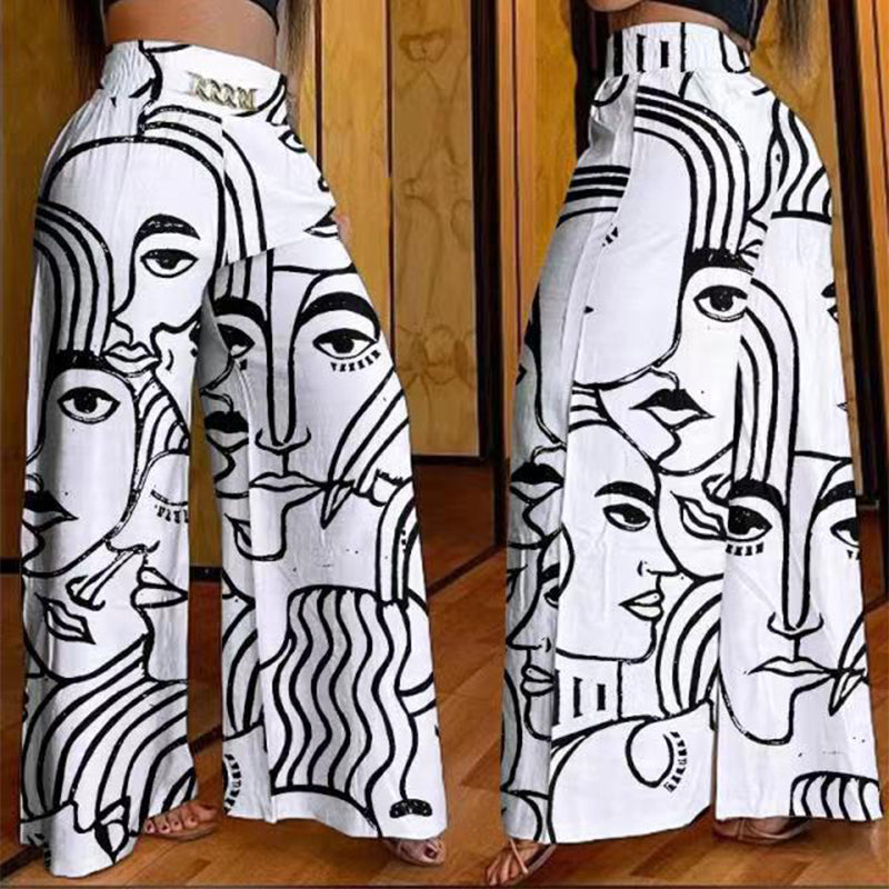 👖 50% RABATT! 💃 Dambyxor – Hög midja, vida ben, med skärp och mångsidig look ✨