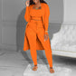 🔥🎁Nyhet 50 % RABATT✨🔥Casual stickat tredelat set – kort topp, kofta och byxor💞