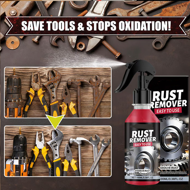 🔧 KÖP 3, FÅ 1 GRATIS! ⚙️ Rostborttagningsspray för Metall – Snabbverkan, skonsam mot ytor & förhindrar nyrostning – perfekt för verktyg, bildelar och utemöbler 🛡️
