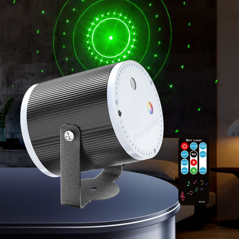 📢📢60% RABATT NU!!🎇DJ Laser Party Light med 7 ljuslägen och fjärrkontroll