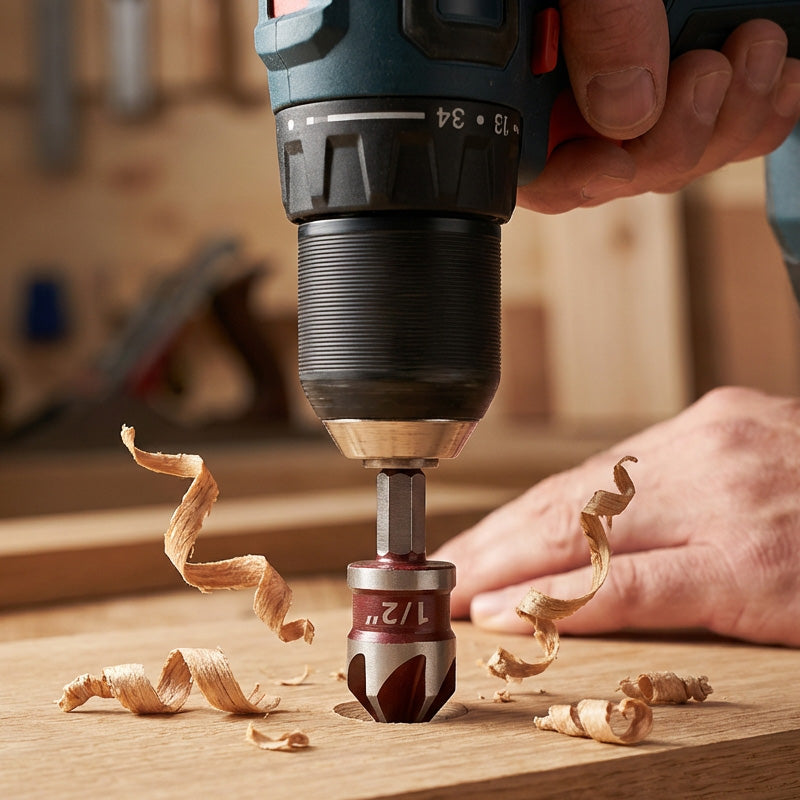 5-delars eller 3-delars försänkningsborrsats för träbearbetning