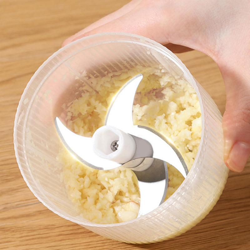 🧄 50% RABATT! ⚡ Trådlös Mini Elektrisk Vitlökshackare – Kraftfull & Effektiv, Lätt att Rengöra & Perfekt för Köket 🔪