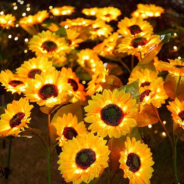 🌻50% RABATT! ☀️ Vattentäta solcellslampor – Realistiska kronblad, IP65 väderbeständiga och automatiskt lysande i 8–12 timmar ☀️🌻