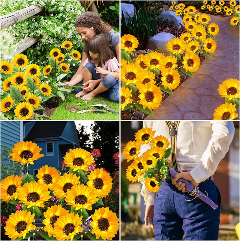 🌻50% RABATT! ☀️ Vattentäta solcellslampor – Realistiska kronblad, IP65 väderbeständiga och automatiskt lysande i 8–12 timmar ☀️🌻