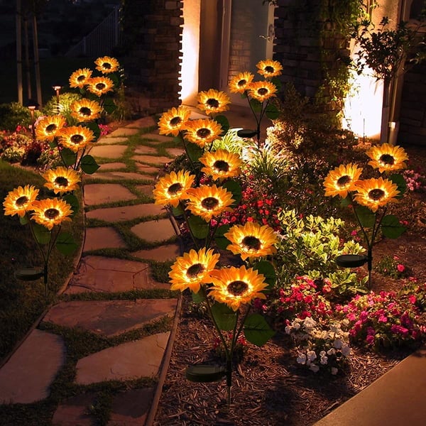 🌻50% RABATT! ☀️ Vattentäta solcellslampor – Realistiska kronblad, IP65 väderbeständiga och automatiskt lysande i 8–12 timmar ☀️🌻
