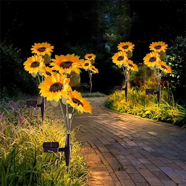 🌻50% RABATT! ☀️ Vattentäta solcellslampor – Realistiska kronblad, IP65 väderbeständiga och automatiskt lysande i 8–12 timmar ☀️🌻