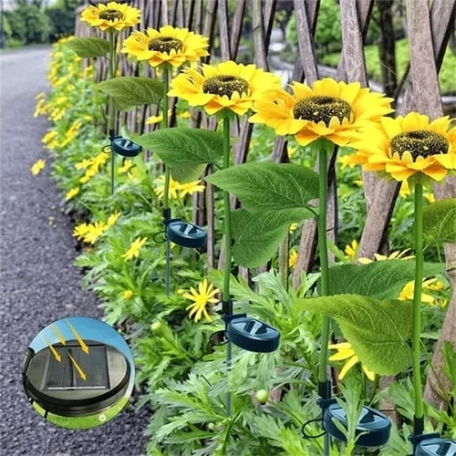 🌻50% RABATT! ☀️ Vattentäta solcellslampor – Realistiska kronblad, IP65 väderbeständiga och automatiskt lysande i 8–12 timmar ☀️🌻
