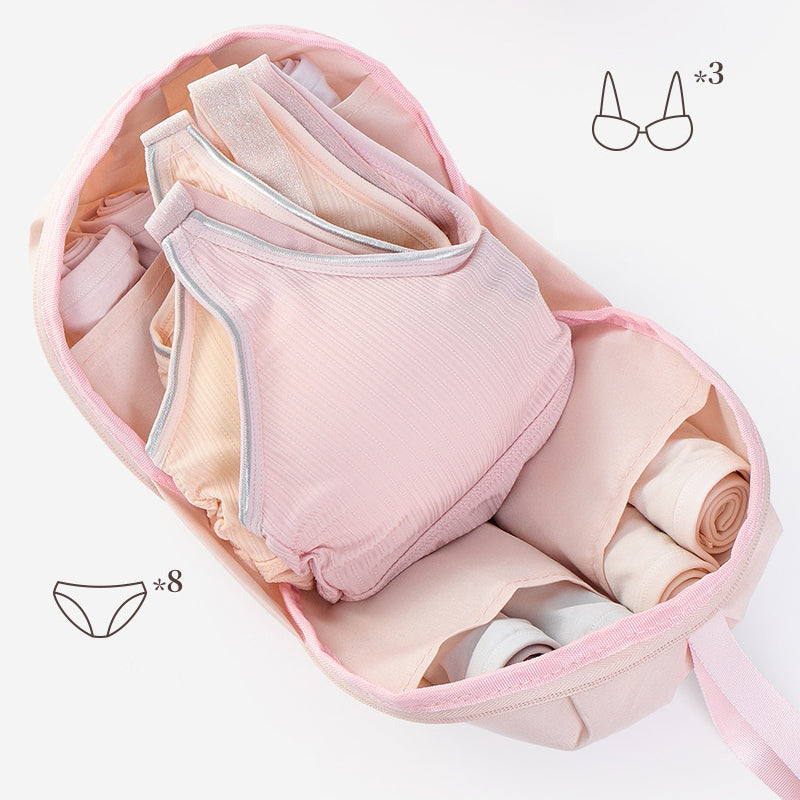 👙 50 % RABATT NU! 🧳 Bärbar förvaringsväska för underkläder – unik sfärisk design, indelad interiör & slitstark – perfekt för resor ✈️