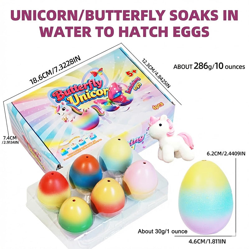 🥚 60% RABATT! 🦄 Magisk Kläckäggsleksak – 6-pack, 2026 Nyhet – Växer i Vatten, Överraskningsfigurer & Rolig Badleksak 🐣