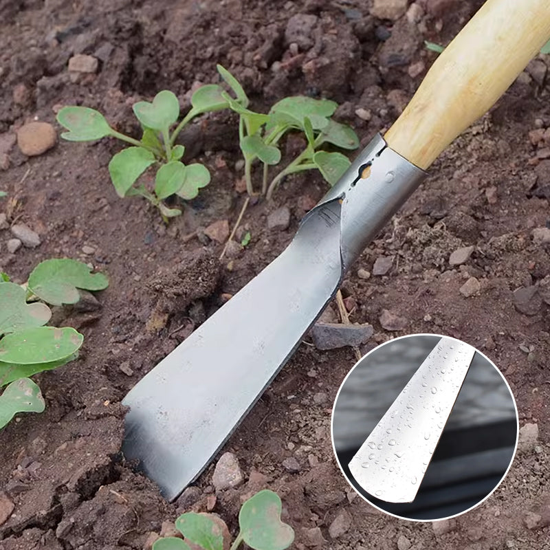 🌱 50% RABATT! 🧤 Trädgårdsredskap – Spade, Murslev & Kratta för Ogräsrensning – Rostfritt Stål, Ergonomiskt Handtag & Hållbart 🌿