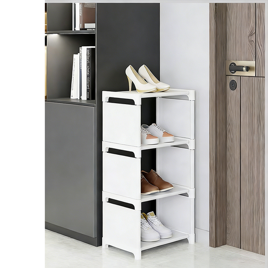 Vertikal shoe rack för ingång