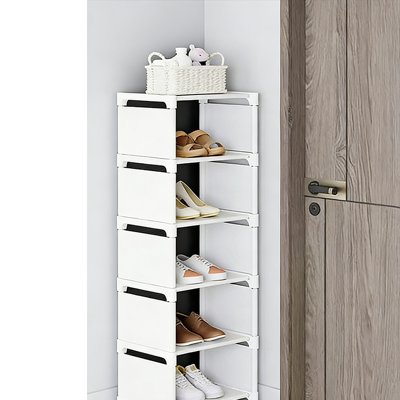 👠 50% RABATT! 🚪 Vertikal Shoe Rack för Ingång – Utrymmesbesparande, Stabil Metallram & Enkel Montering 👟