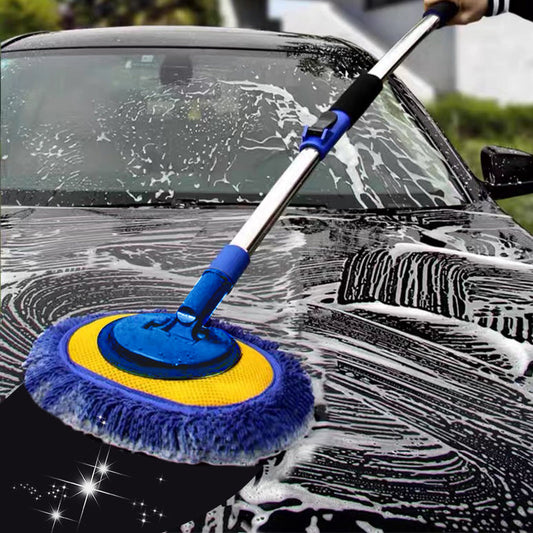 Hållbar aluminium långhandtag teleskopisk biltvätt Mop