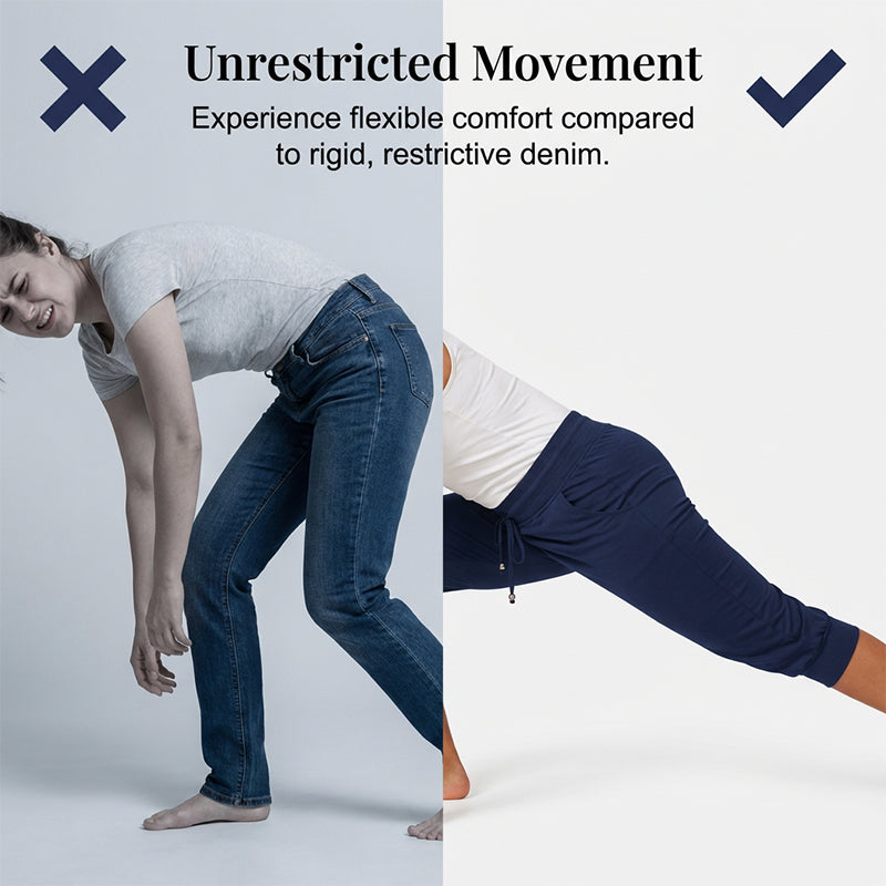 🧘‍♀️🌸 50% RABATT! | Korta Sweatpants – Dragsko i Midjan & Capri-längd för Avkoppling!