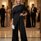 👗Elegant jumpsuit med én skulder for kvinner
