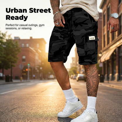 🩳 50% RABATT NU! 🌿 Herr taktiska cargo shorts – Flera fickor & lös passform – Camo streetwear, slitstarka & perfekta för utomhusäventyr eller lediga sommardagar 💪