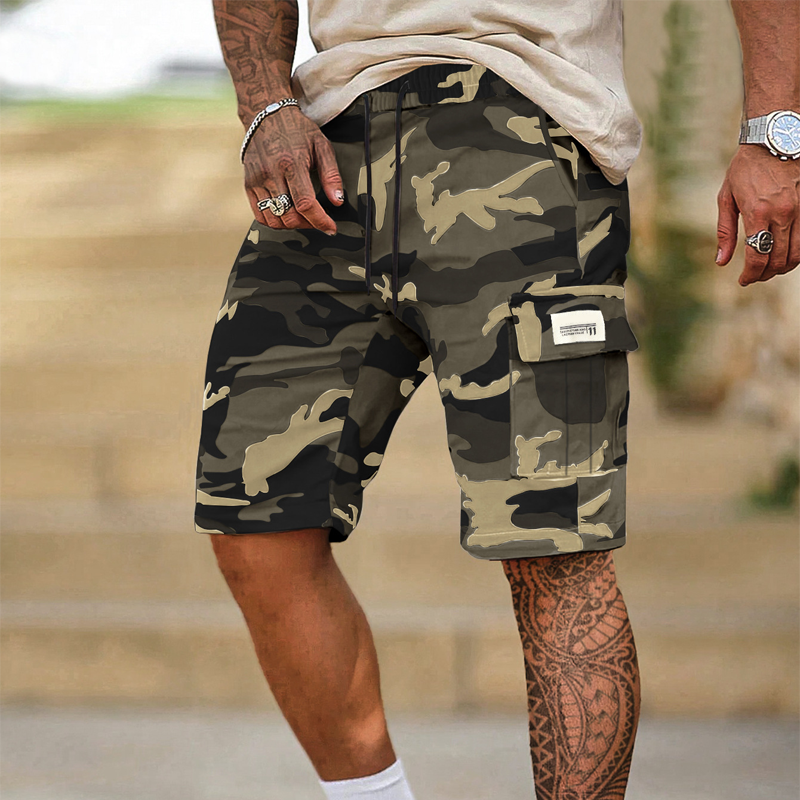 🩳 50% RABATT NU! 🌿 Herr taktiska cargo shorts – Flera fickor & lös passform – Camo streetwear, slitstarka & perfekta för utomhusäventyr eller lediga sommardagar 💪