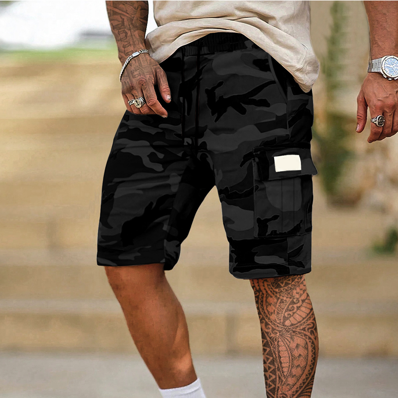 🩳 50% RABATT NU! 🌿 Herr taktiska cargo shorts – Flera fickor & lös passform – Camo streetwear, slitstarka & perfekta för utomhusäventyr eller lediga sommardagar 💪