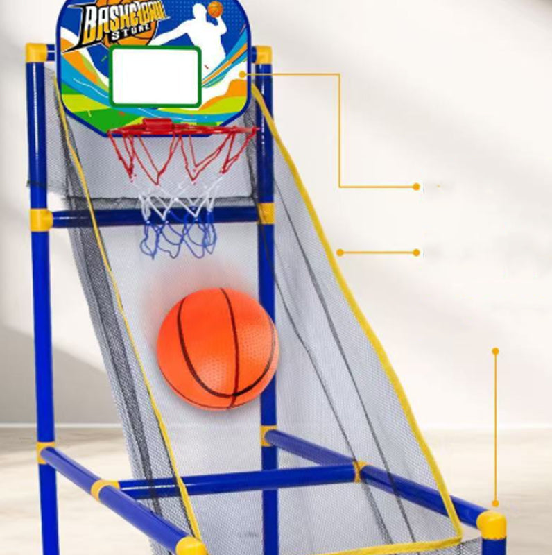 ⏰50 % RABATT JUST NU!⛹️Snabb leverans 🚚💨Inomhusbasket-arkadspel för barn med 4 bollar🏀
