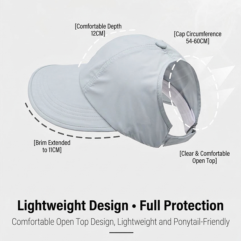 🧢 50% RABATT ☀️ | Basebollhatt med Bred Brätte – UV-skydd & Andningsbar