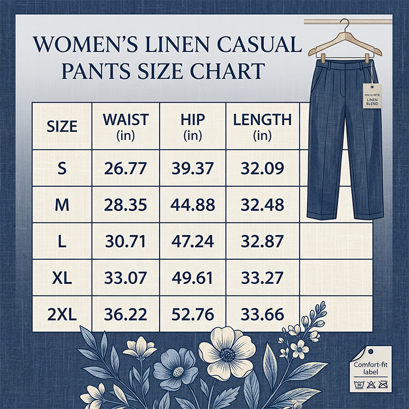 👖 50% RABATT NU! 🌿 Korta Byxor i Bomulls- & Linneblandning för Dam – Elastisk Midja med Dragsko, Vida Ben & Djupa Sidfickor, Perfekt För Varma Dagar ✨