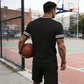 ✨ 50 % rabatt🔥 2-delat set för män: randig t-shirt och shorts