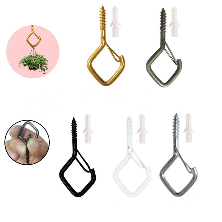 🛠️ 50% RABATT NU! 🔒 20st Fyrkantiga Snäppkrokar – Säkerhetslås, Mångsidig & Hållbar för Bonsai, Ljus & Dekoration ✨
