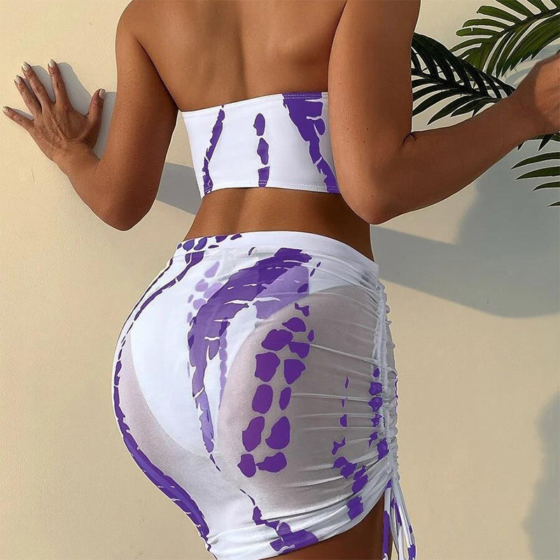 Dam Rynkad Tredelat Bikiniset