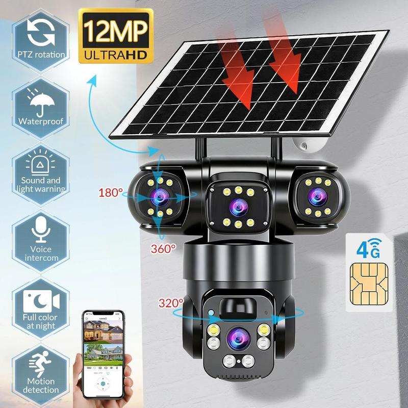 🔋📷 50% RABATT NU! Soldriven övervakningskamera – 360° panorama, nattseende & rörelselarm – trådlös säkerhet utan elkostnad 🏡🔒