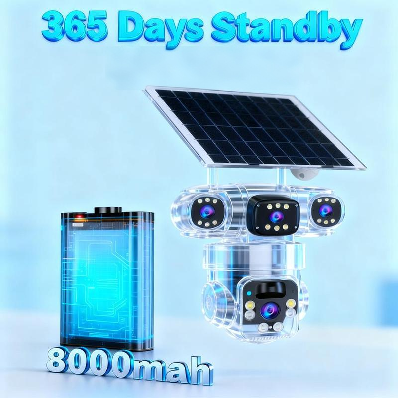 🔋📷 50% RABATT NU! Soldriven övervakningskamera – 360° panorama, nattseende & rörelselarm – trådlös säkerhet utan elkostnad 🏡🔒