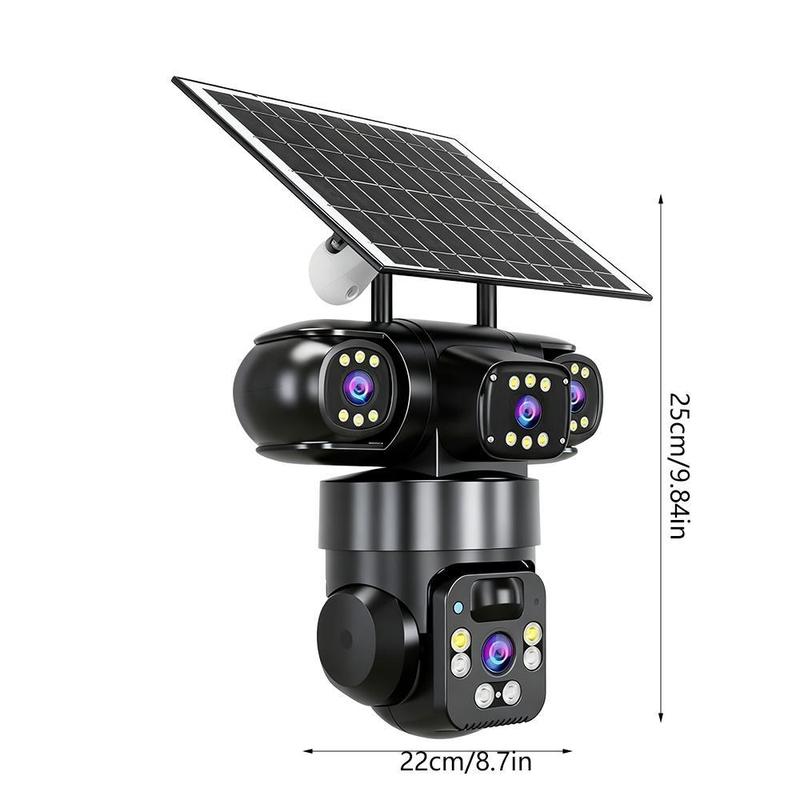 🔋📷 50% RABATT NU! Soldriven övervakningskamera – 360° panorama, nattseende & rörelselarm – trådlös säkerhet utan elkostnad 🏡🔒