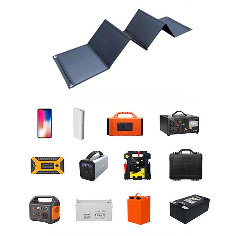 Hopfällbart Solpanelkit – Portabelt & Effektivt Laddare – Perfekt för Camping, Resor och Utomhusbruk☀️🔋