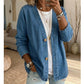 ✨Rea - 50% rabatt✨Klassisk jeansjacka med knappar fram för dam