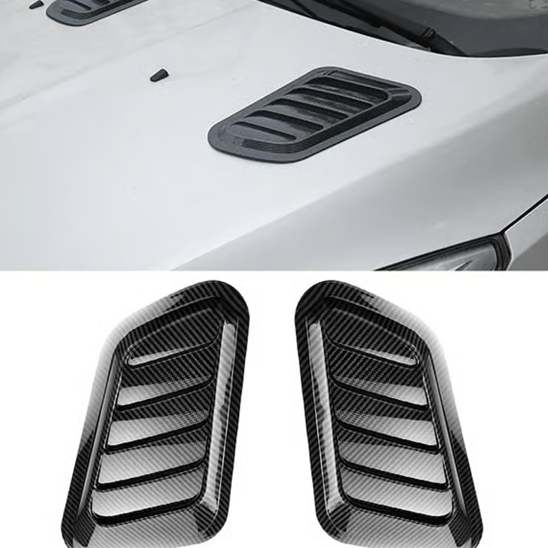 🚗 60% RABATT NU! 💨 Universal Bil Motorhuv Ventilationsdekoration – ABS Material, Enkel Klisterinstallation & Sportig Look För Individuell Styling 🔧