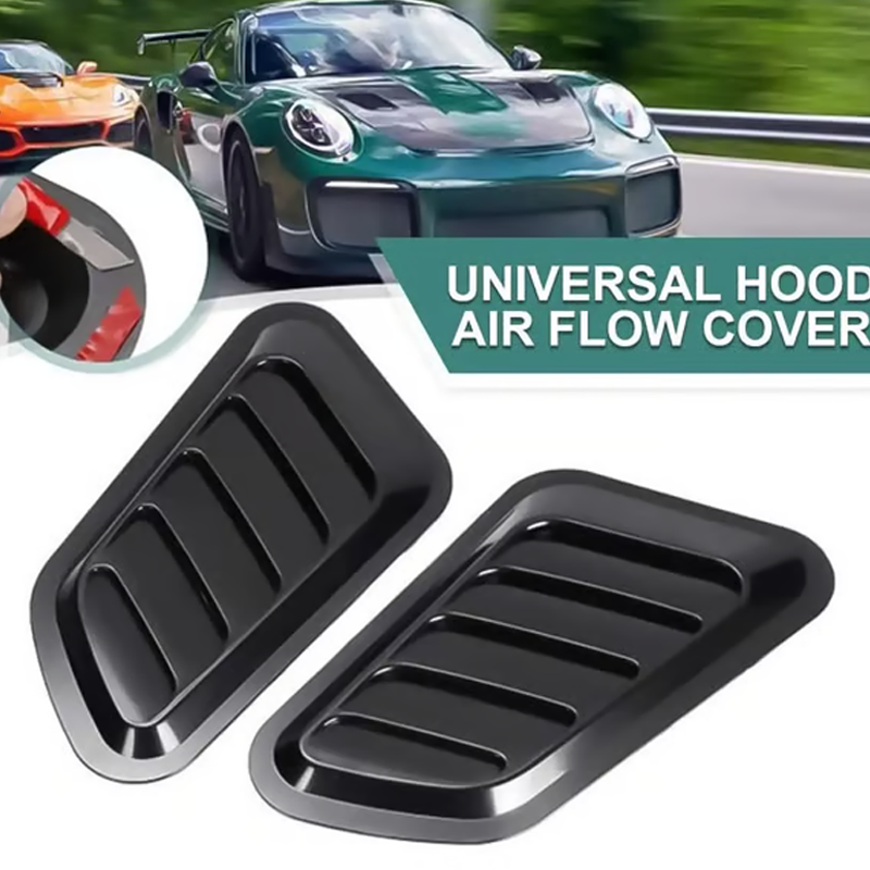 🚗 60% RABATT NU! 💨 Universal Bil Motorhuv Ventilationsdekoration – ABS Material, Enkel Klisterinstallation & Sportig Look För Individuell Styling 🔧