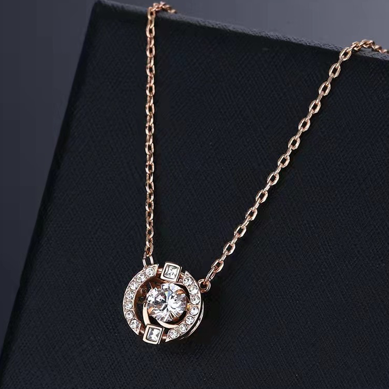 💎 50% RABATT NU! ✨ Svettbeständig Pläterad Dansande Rhinestone Halsband – Dansande Sten, Rhinestone Halo & Klassisk O-kedja 💃