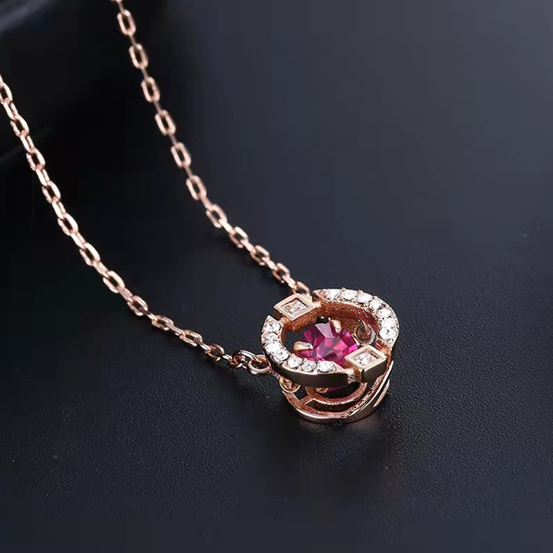 💎 50% RABATT NU! ✨ Svettbeständig Pläterad Dansande Rhinestone Halsband – Dansande Sten, Rhinestone Halo & Klassisk O-kedja 💃