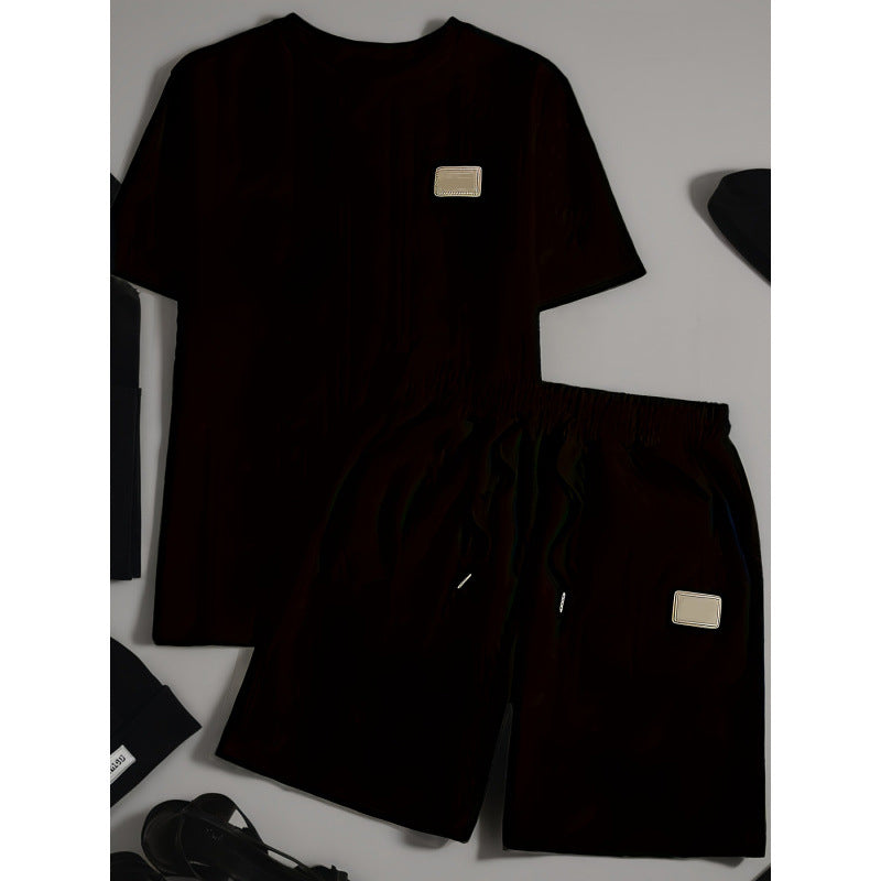 Bekvämt Mjukisset för Herr | Enfärgat Tvådelat Loungewear-set