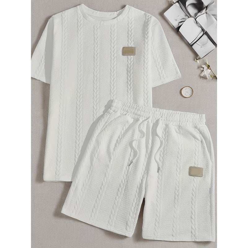 Bekvämt Mjukisset för Herr | Enfärgat Tvådelat Loungewear-set