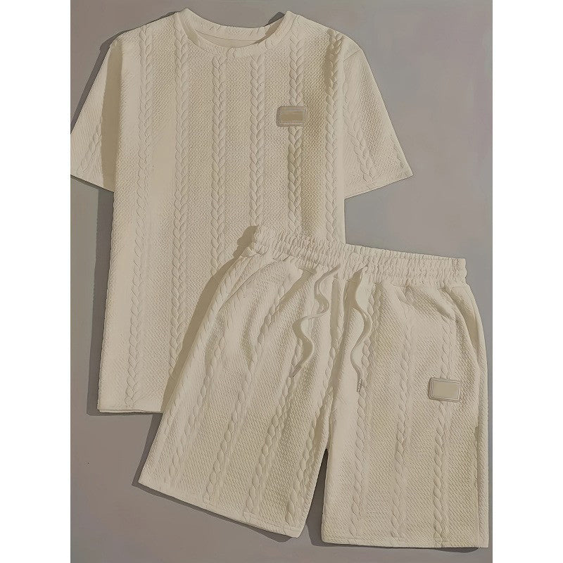 Bekvämt Mjukisset för Herr | Enfärgat Tvådelat Loungewear-set