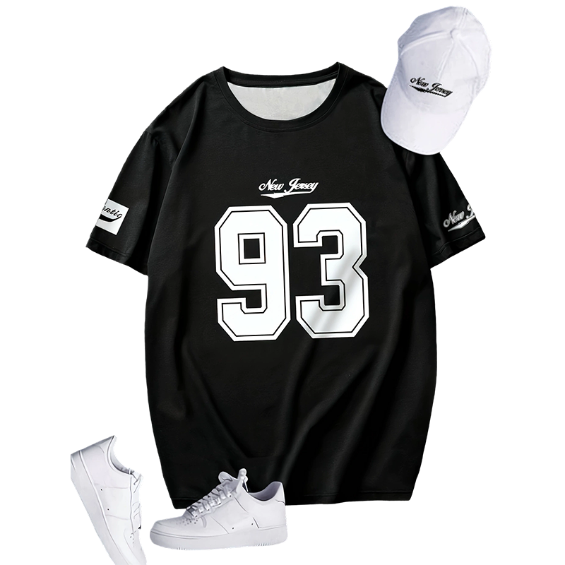 🔥🎁Nyhet 50 % RABATT🔥💥🔥 Snabbsäljande! Herrars ledig t‑shirt med tryck 🔥