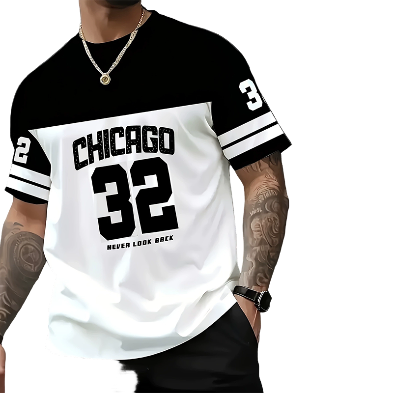 🔥🎁Nyhet 50 % RABATT🔥💥🔥 Snabbsäljande! Herrars ledig t‑shirt med tryck 🔥