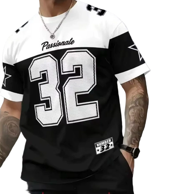 🔥🎁Nyhet 50 % RABATT🔥💥🔥 Snabbsäljande! Herrars ledig t‑shirt med tryck 🔥