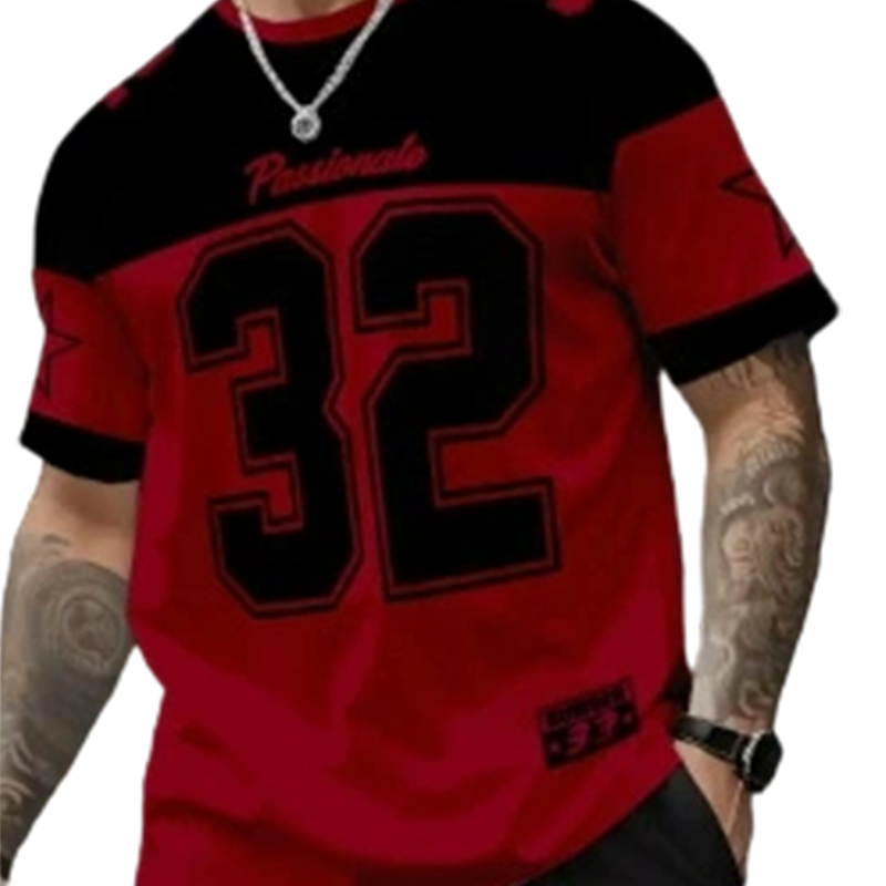 🔥🎁Nyhet 50 % RABATT🔥💥🔥 Snabbsäljande! Herrars ledig t‑shirt med tryck 🔥