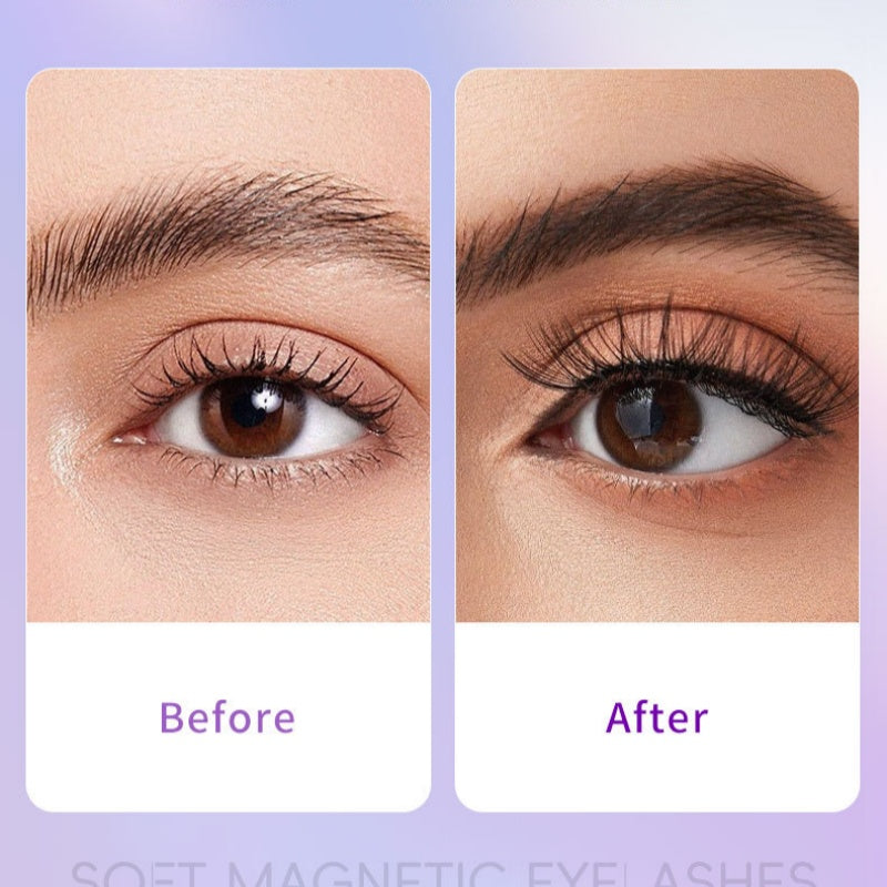 🧲👁️ 50% RABATT! ✨💖Återanvändbara magnetiska ögonfransar med applikator💯