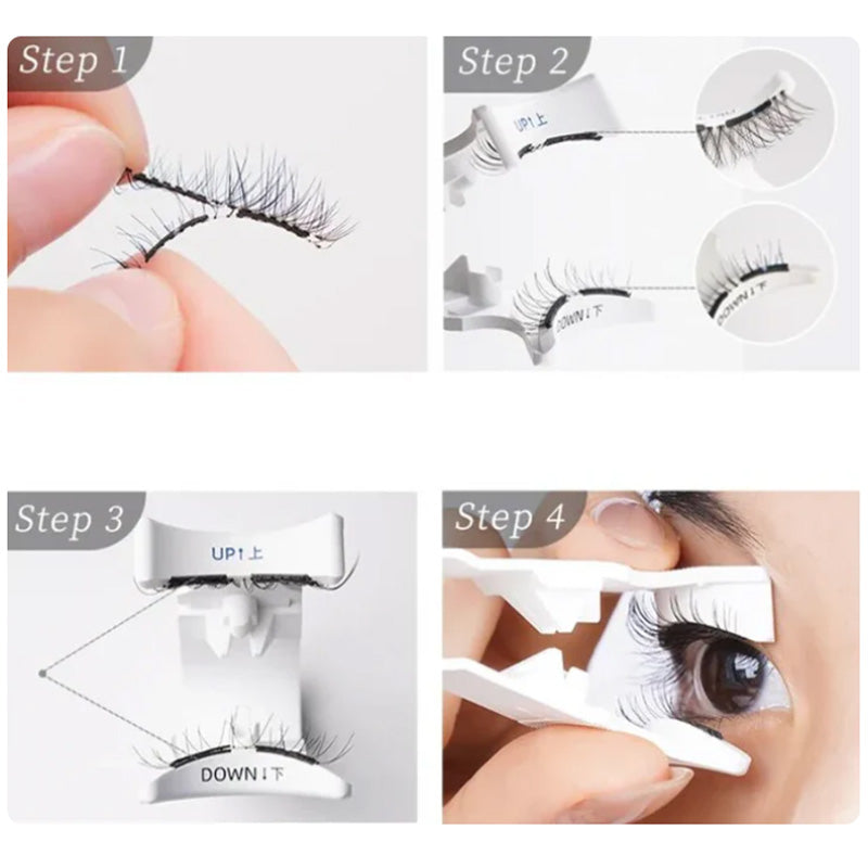 🧲👁️ 50% RABATT! ✨💖Återanvändbara magnetiska ögonfransar med applikator💯